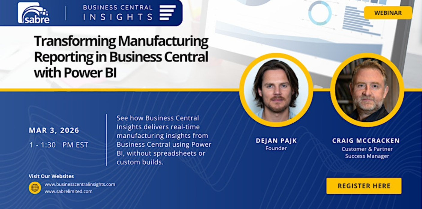 Transforming Manufacturing Reporting in Business Central with Power BI